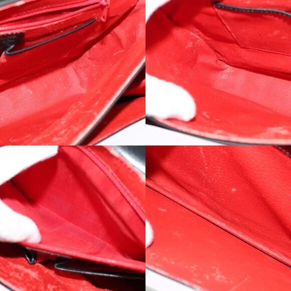 CELINE Shoulder Bag Leather Black Gold - Picture 12 of 13